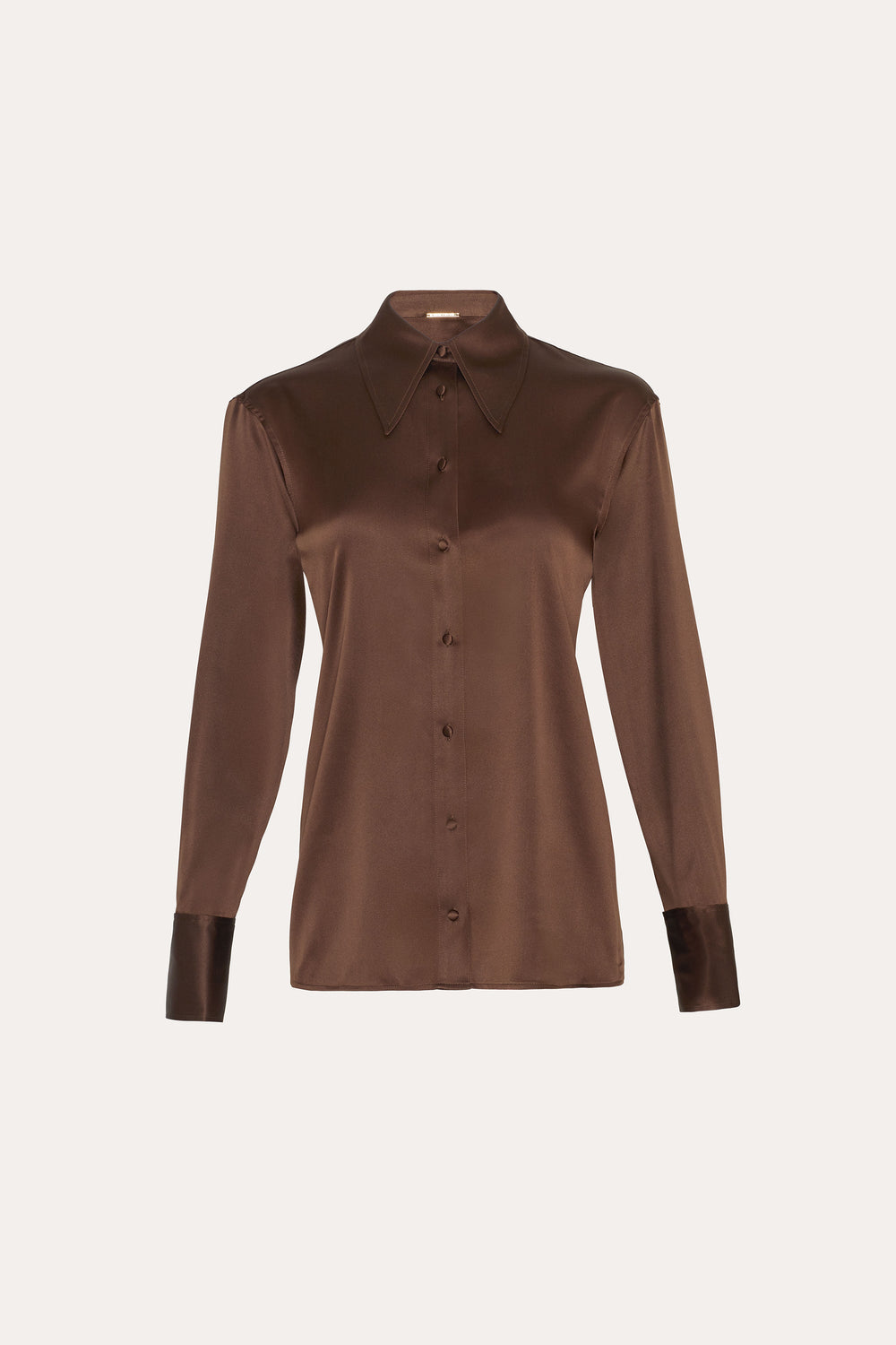 Silk Button Down | Elie Tahari ESPRESSO