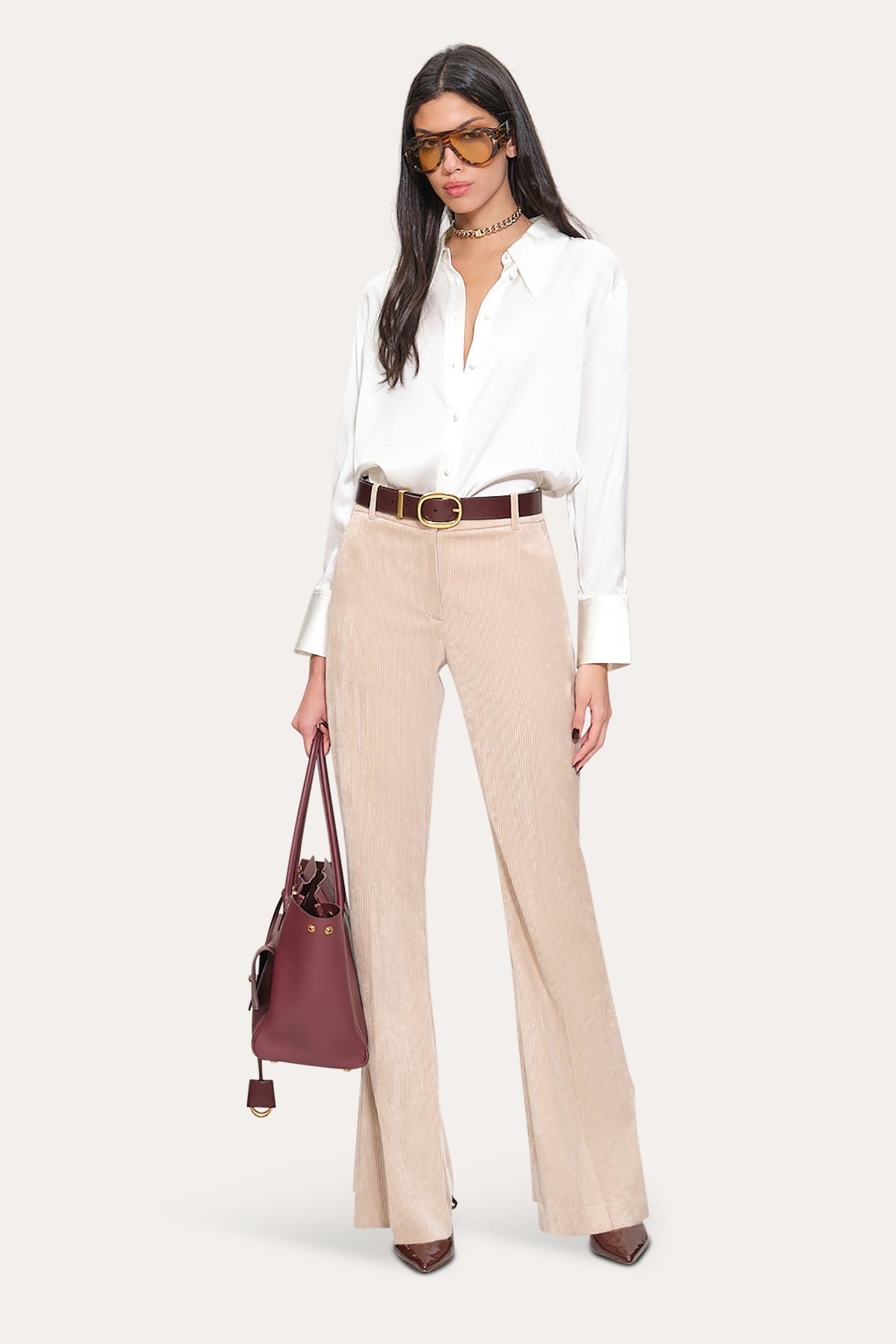 Silk Button Down Shirt | Elie Tahari FRESH PEARL