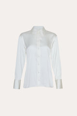 Silk Button Down Shirt | Elie Tahari FRESH PEARL