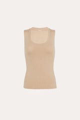 Rosie Rib Tank | Elie Tahari SANDCASTLE