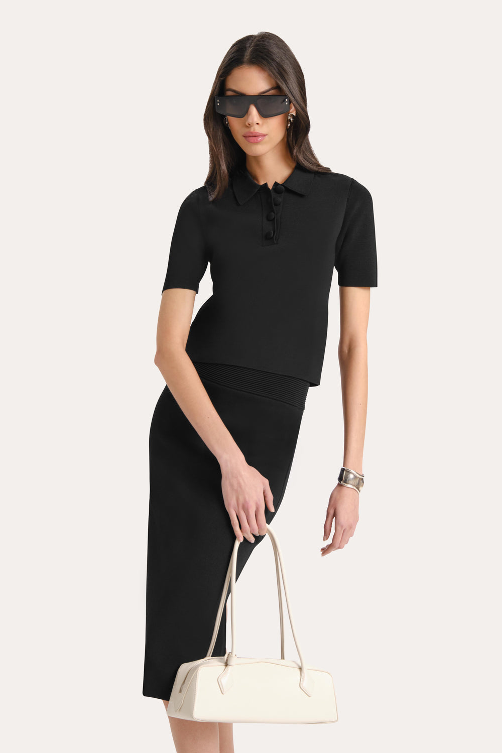 Skylar Milano Sculpt Pencil Skirt | Elie Tahari BLACK