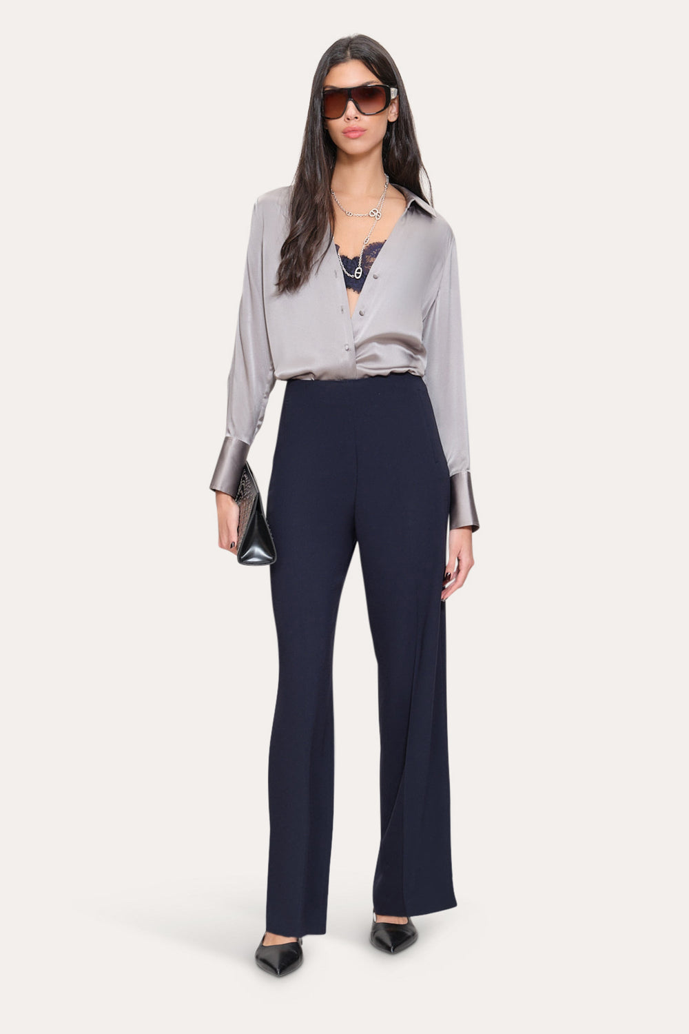 Crepe Wide Pant | Elie Tahari STARGAZER