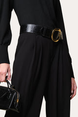 Japanese Crepe Pant | Elie Tahari BLACK