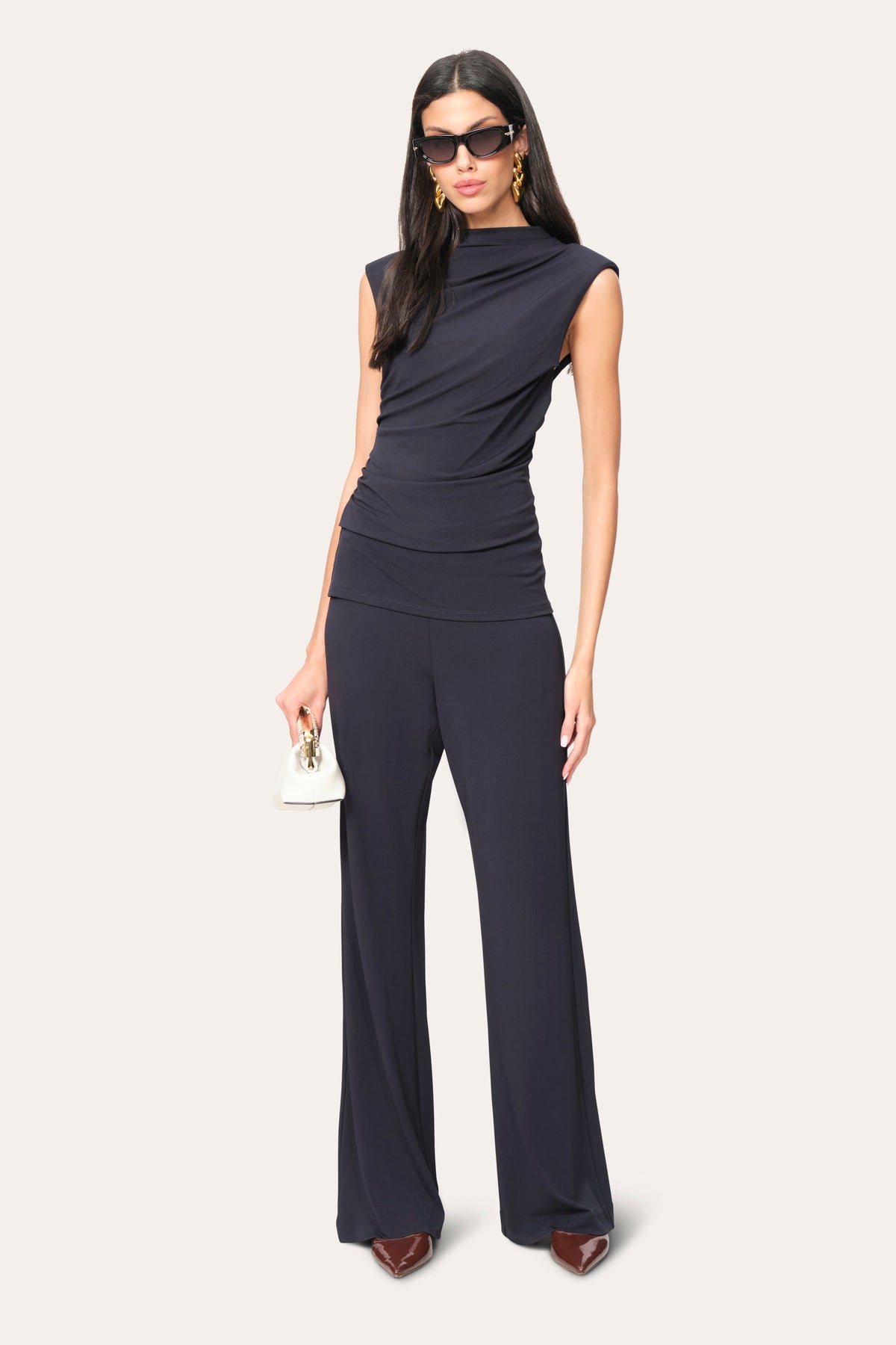 Matte Jersey Pant | Elie Tahari INDIGO