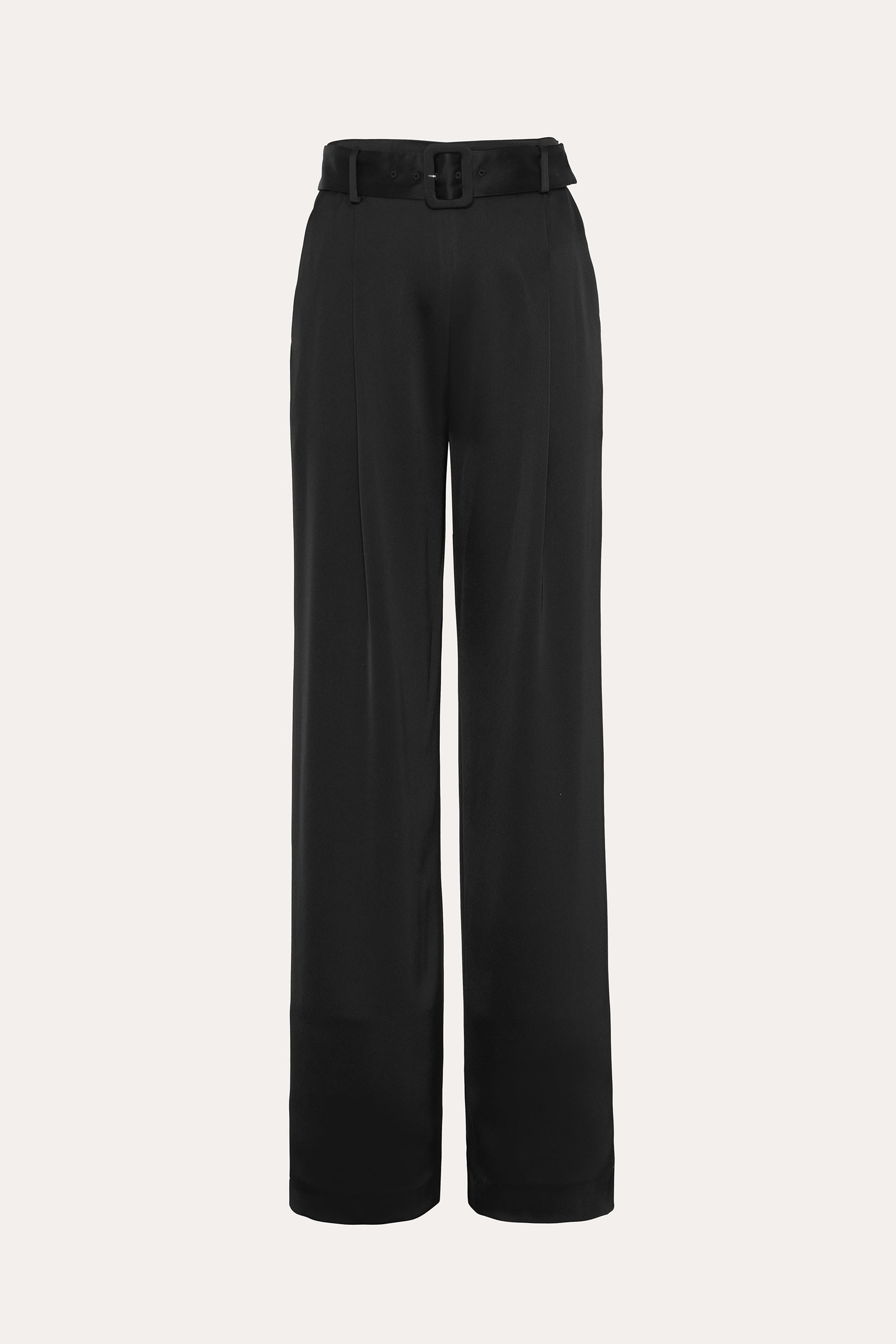 Satin Belted Pant | Elie Tahari BLACK