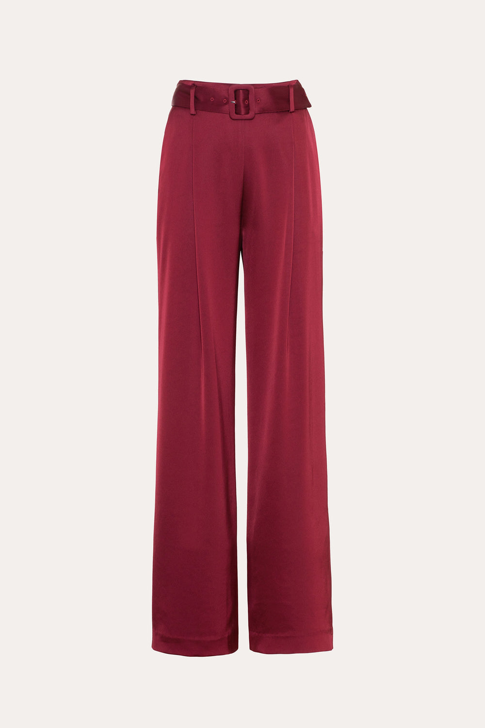 Satin Belted Pant | Elie Tahari SANGRIA