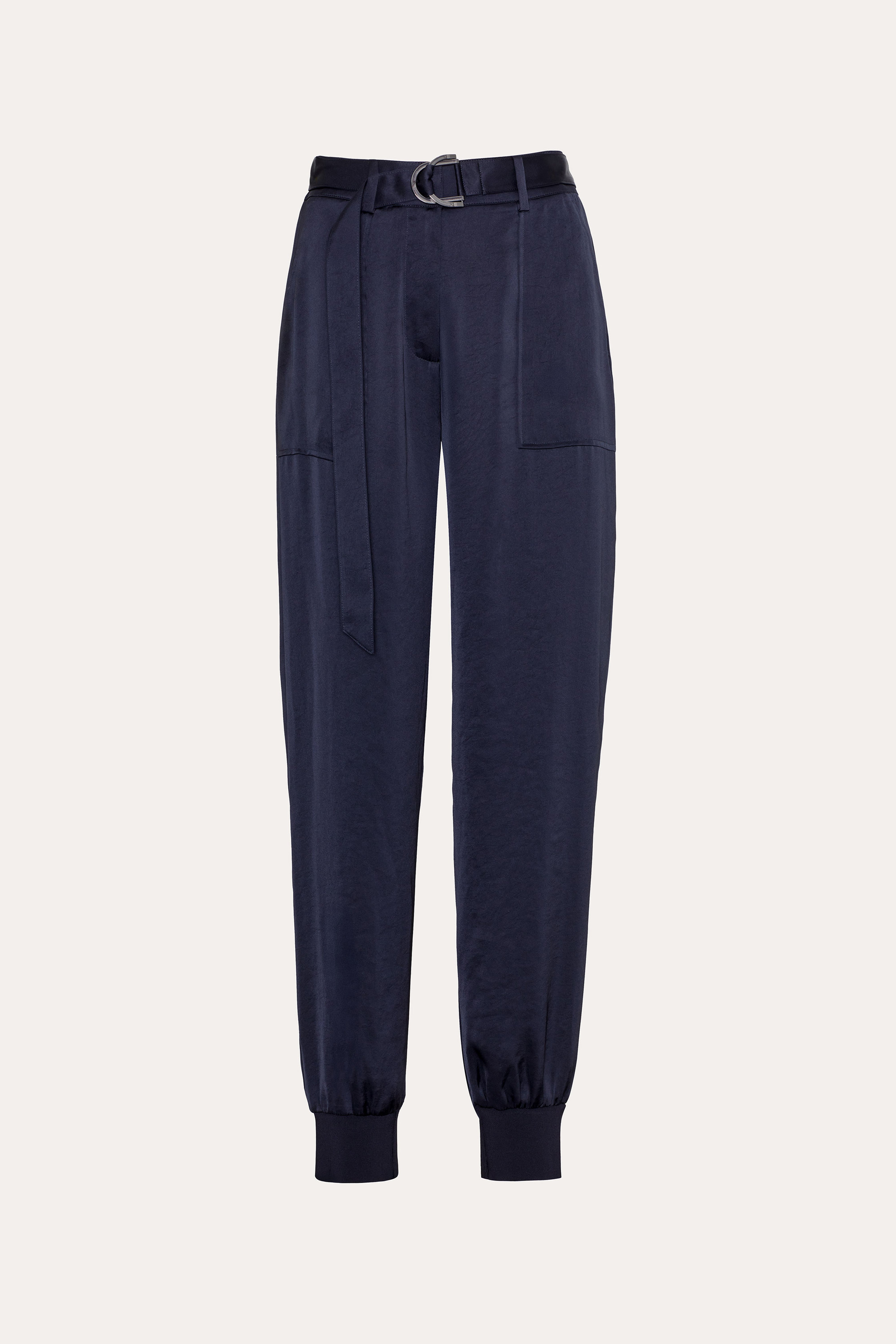 Olivia Satin Belted Cargo Pant | Elie Tahari STARGAZER