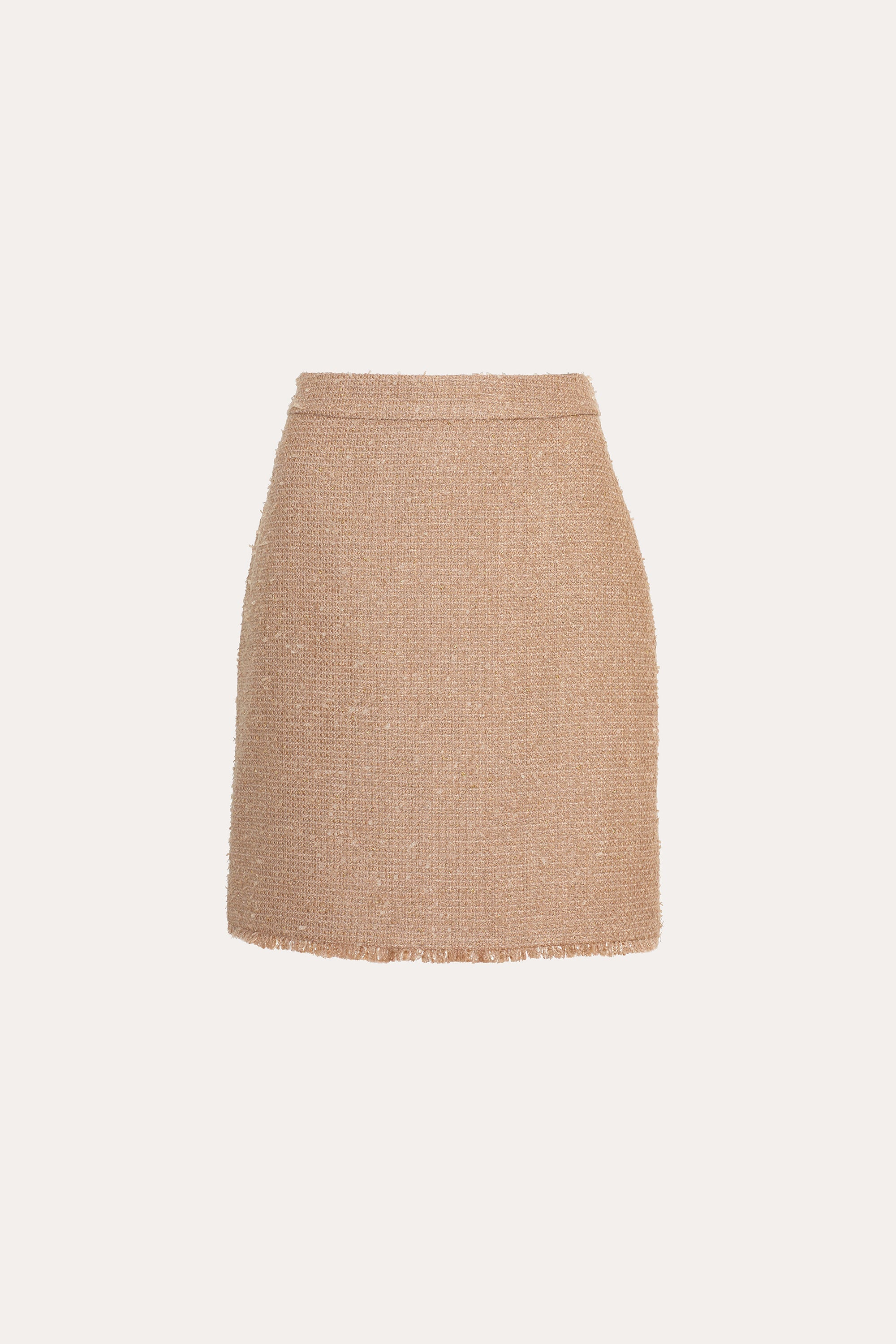 Boucle Tweed Skirt | Elie Tahari CAMEL MULTI