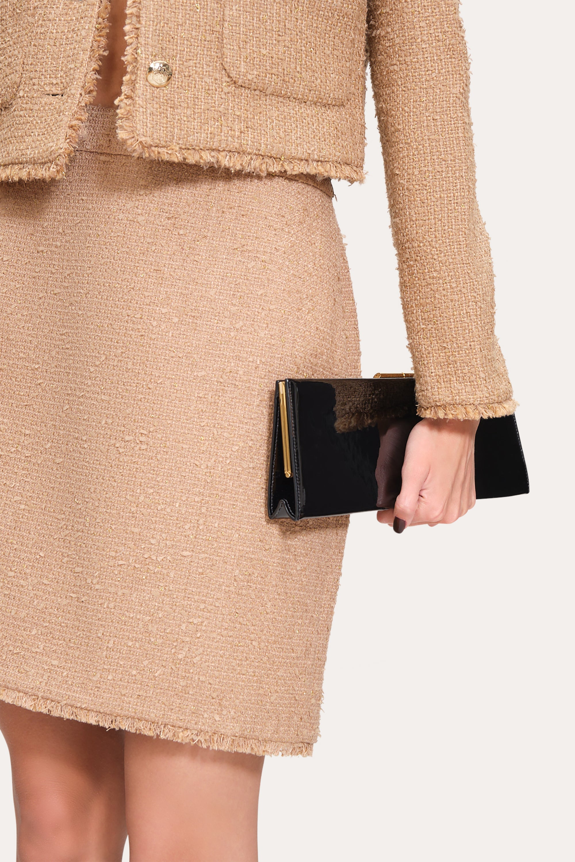 Boucle Tweed Skirt | Elie Tahari CAMEL MULTI
