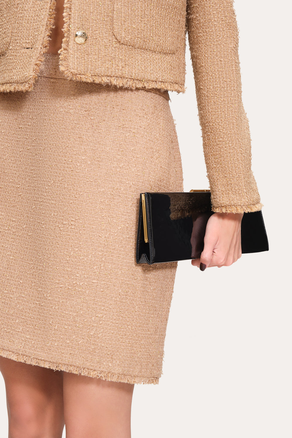 Boucle Tweed Skirt | Elie Tahari CAMEL MULTI