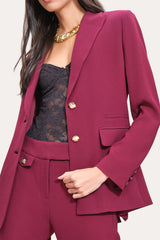 Double Button Blazer | Elie Tahari MULBERRY
