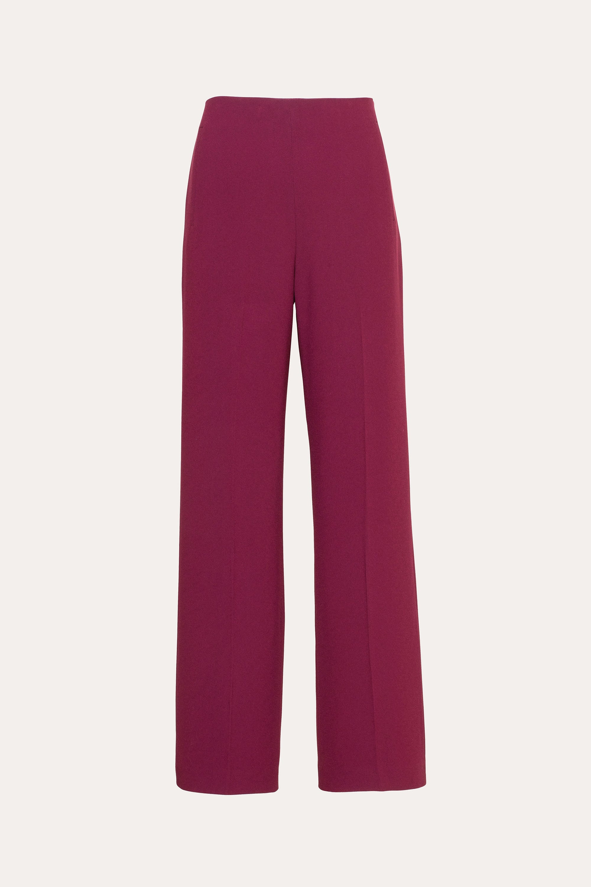 Crepe Wide Pant | Elie Tahari MULBERRY