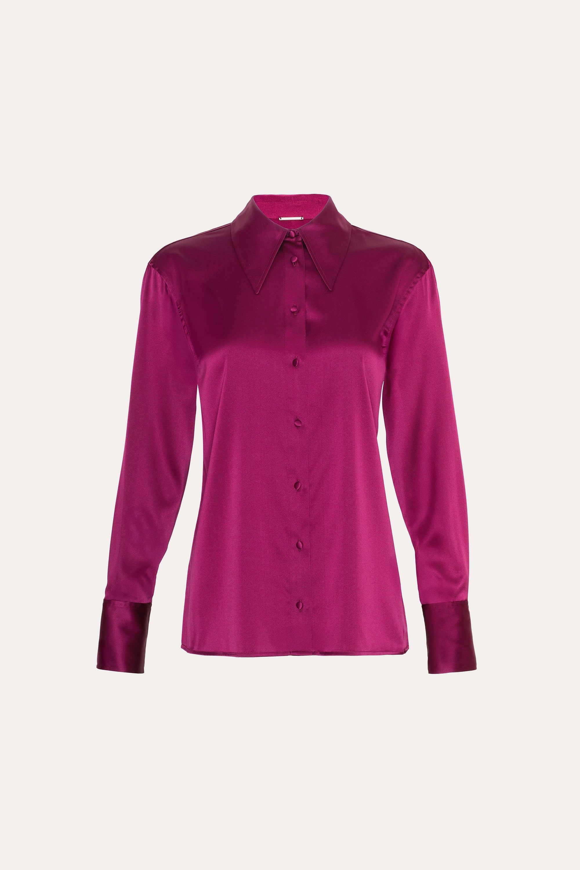 Silk Button Down Shirt | Elie Tahari MULBERRY