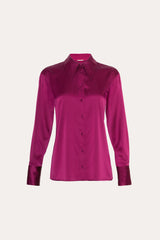 Silk Button Down Shirt | Elie Tahari MULBERRY