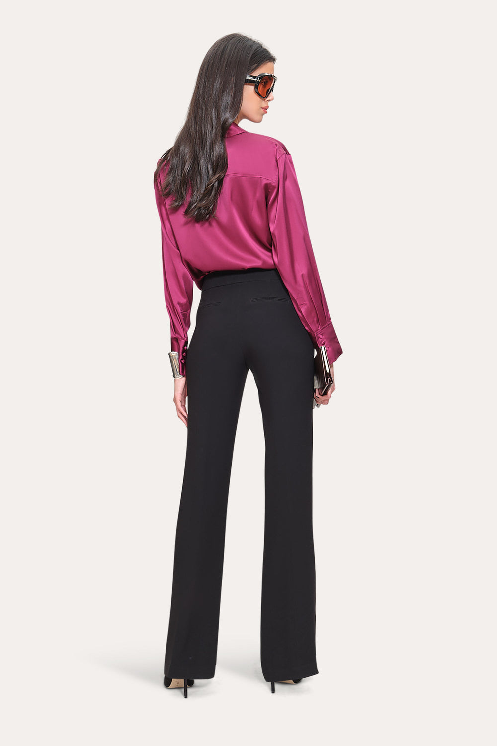 Silk Button Down Shirt | Elie Tahari MULBERRY