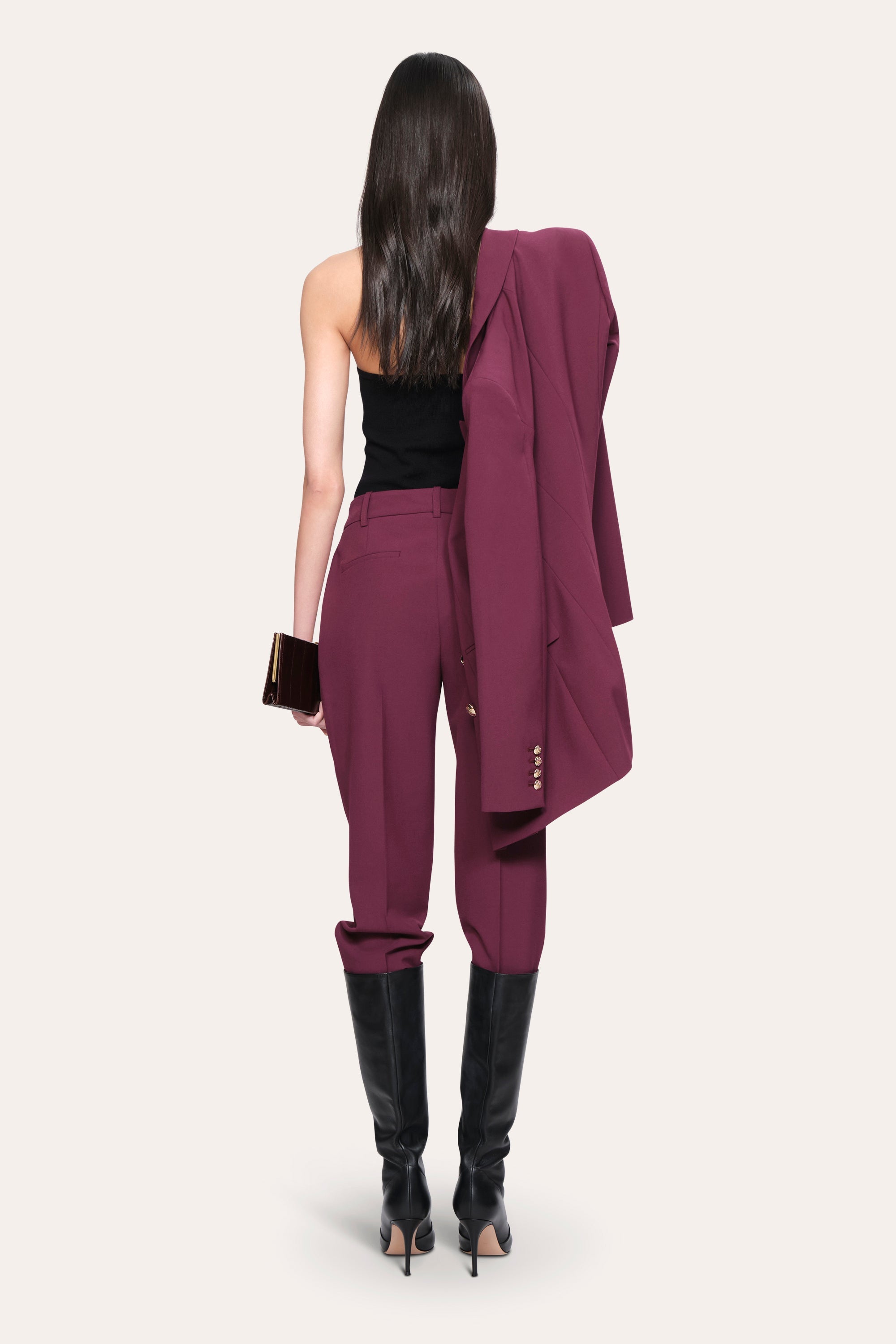 Jasmine Cigarette Pant | Elie Tahari PLUM