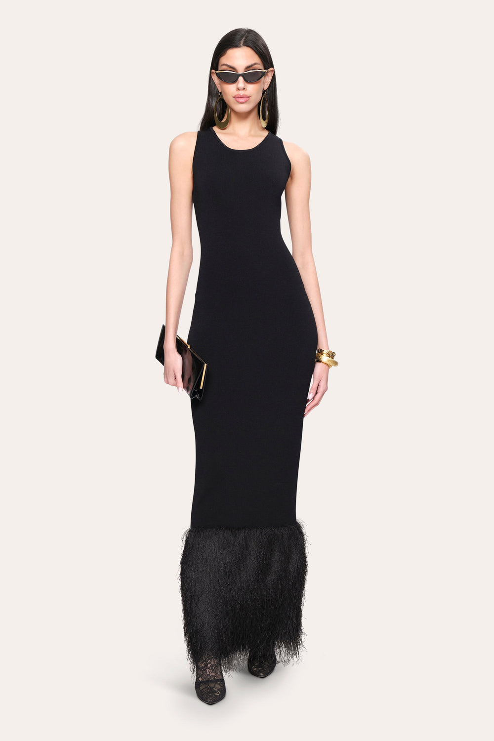 Fringe Sculpt Dress | Elie Tahari BLACK