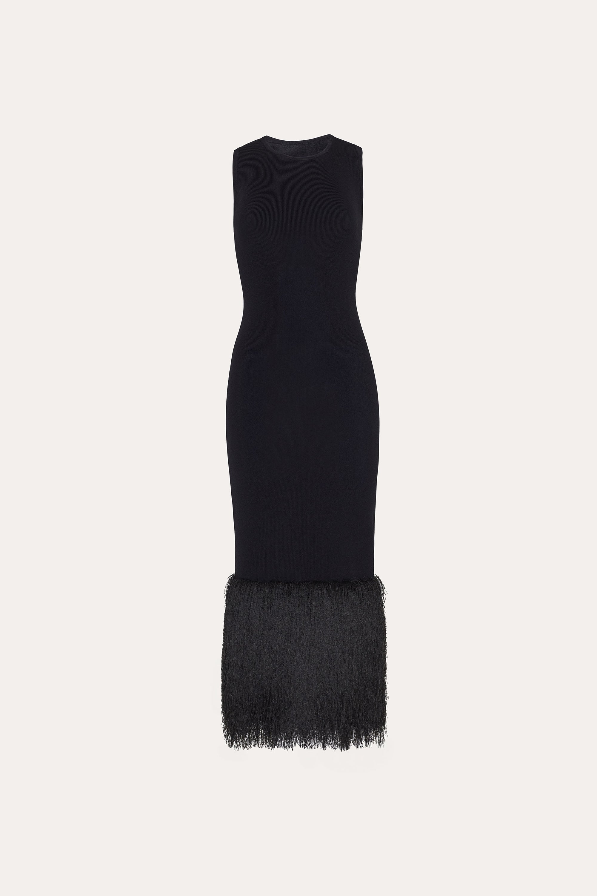 Fringe Sculpt Dress | Elie Tahari BLACK