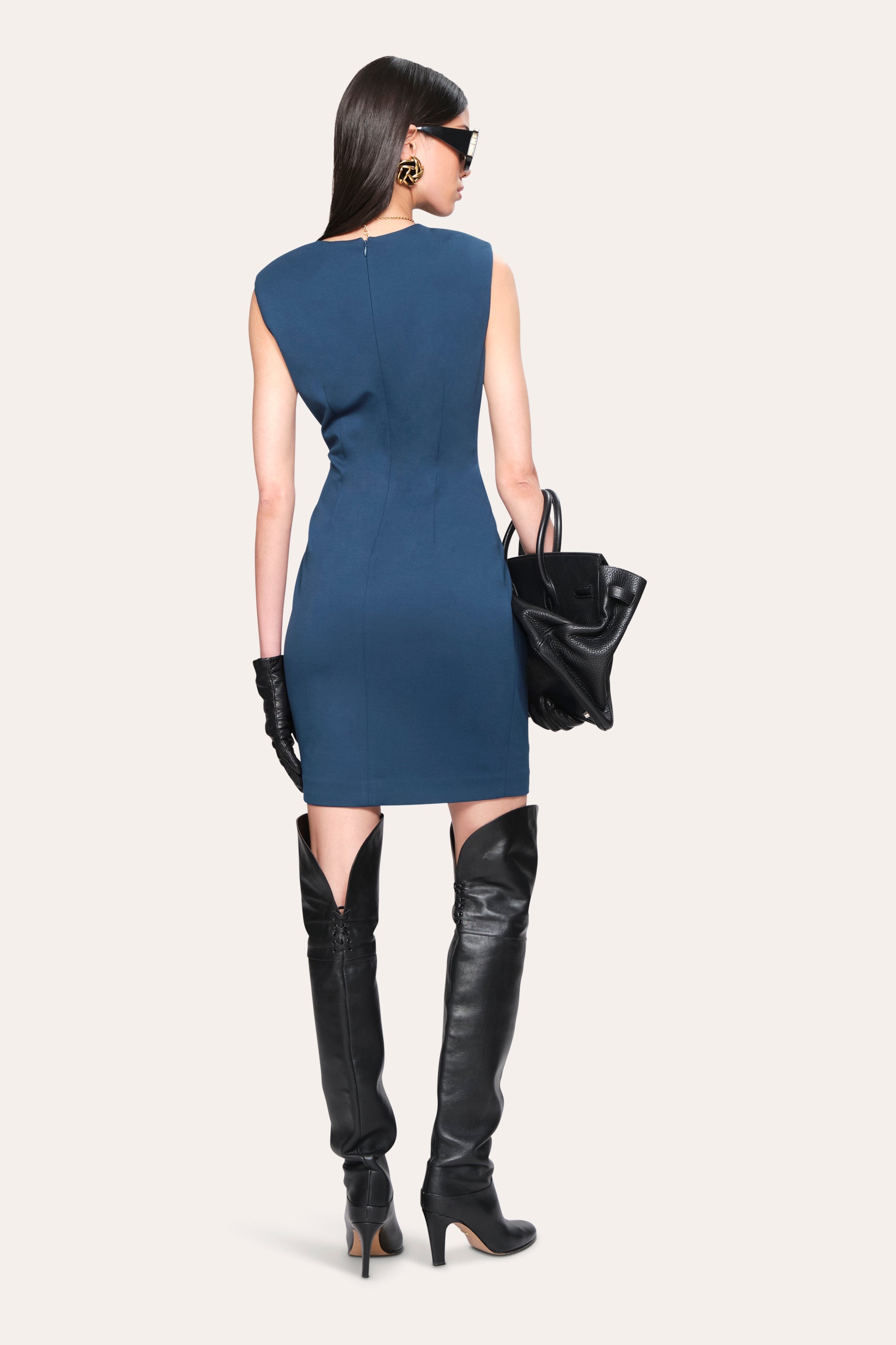 Erin Ruched Dress | Elie Tahari DEEP TEAL
