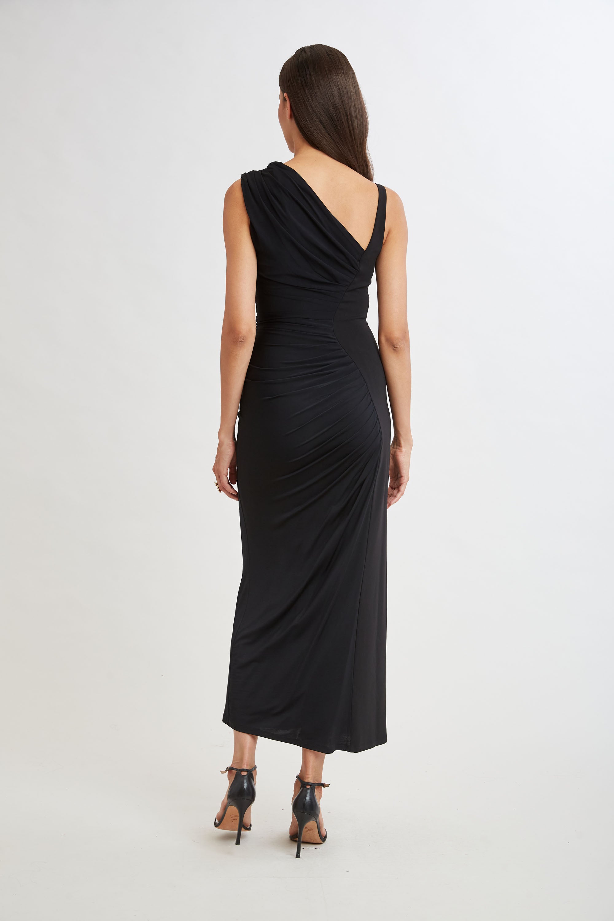 Asymmetric Chain Gown | Elie Tahari BLACK