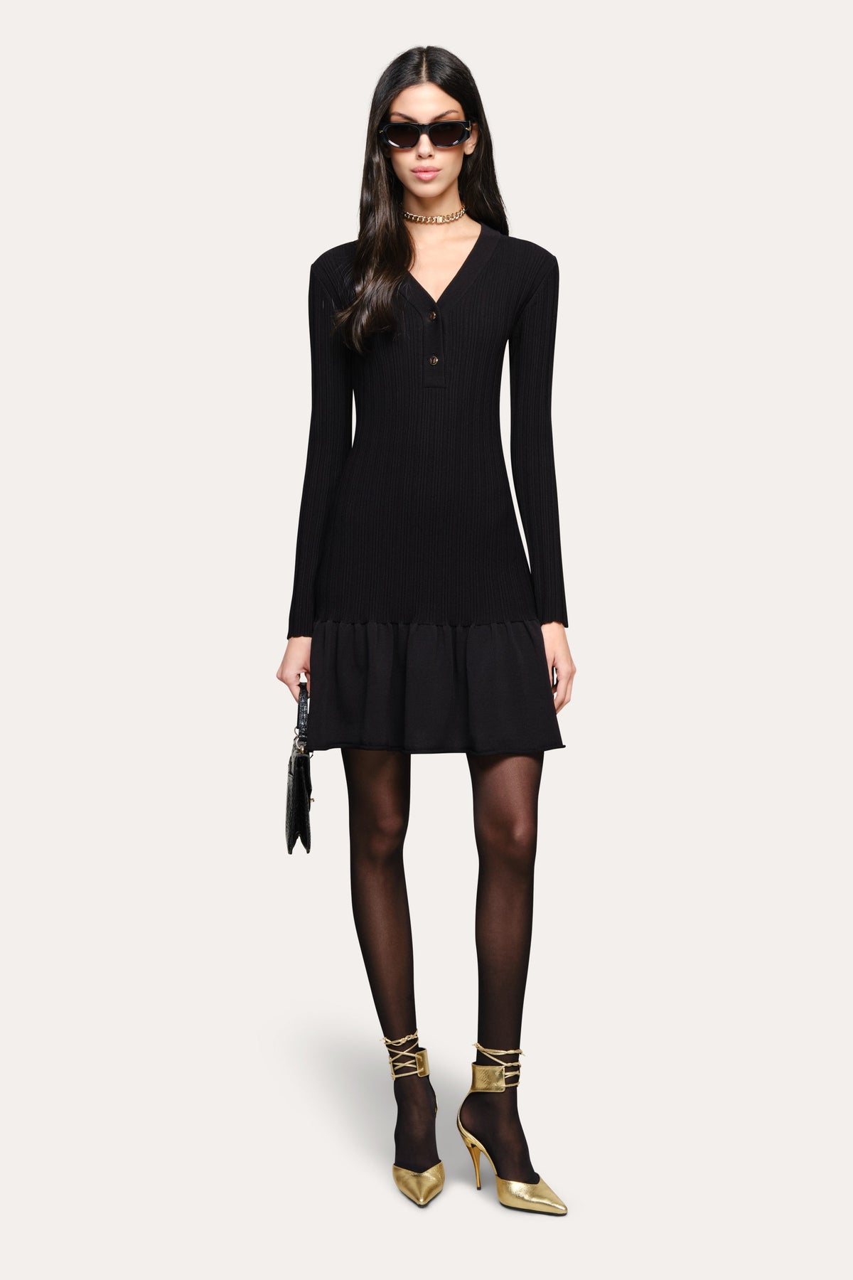 Hudson Knit Dress | Elie Tahari BLACK