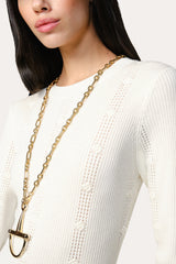 Silk Knitted Dress | Elie Tahari IVORY