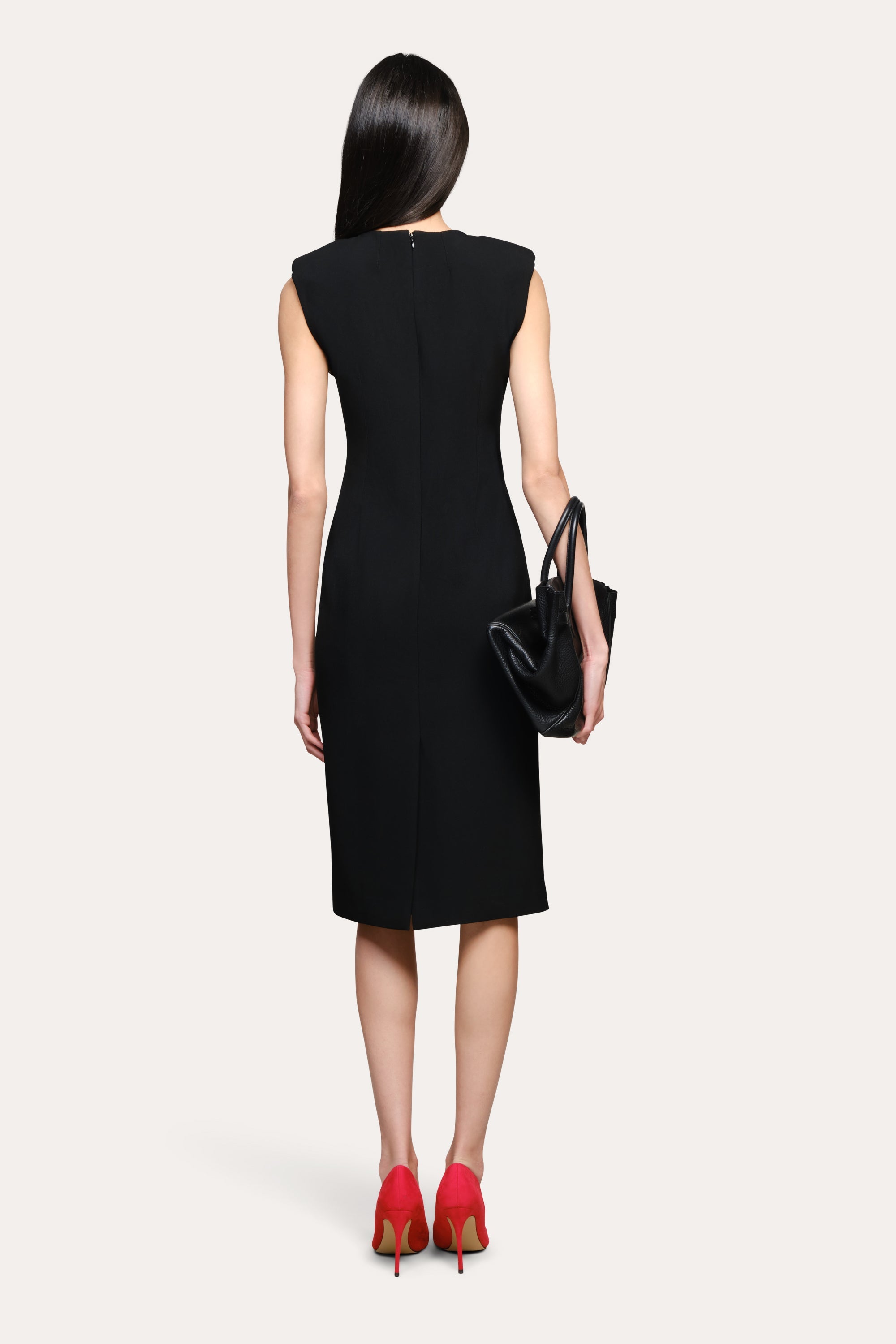 Camille Crepe Dress | Elie Tahari BLACK