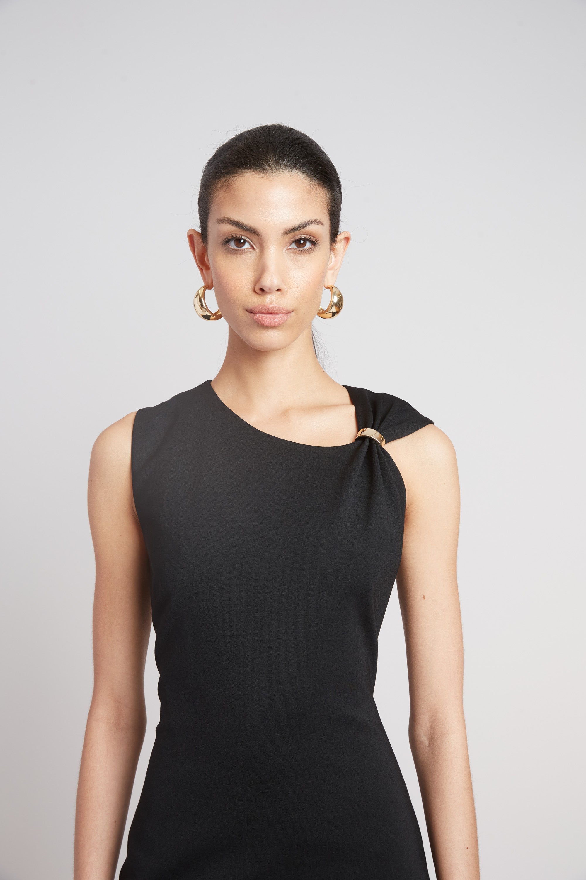 Gilded Knit Dress | Elie Tahari BLACK