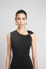 Gilded Knit Dress | Elie Tahari BLACK