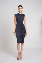 Ruched Jersey Dress | Elie Tahari INDIGO