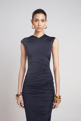 Ruched Jersey Dress | Elie Tahari INDIGO