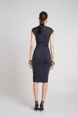 Ruched Jersey Dress | Elie Tahari INDIGO