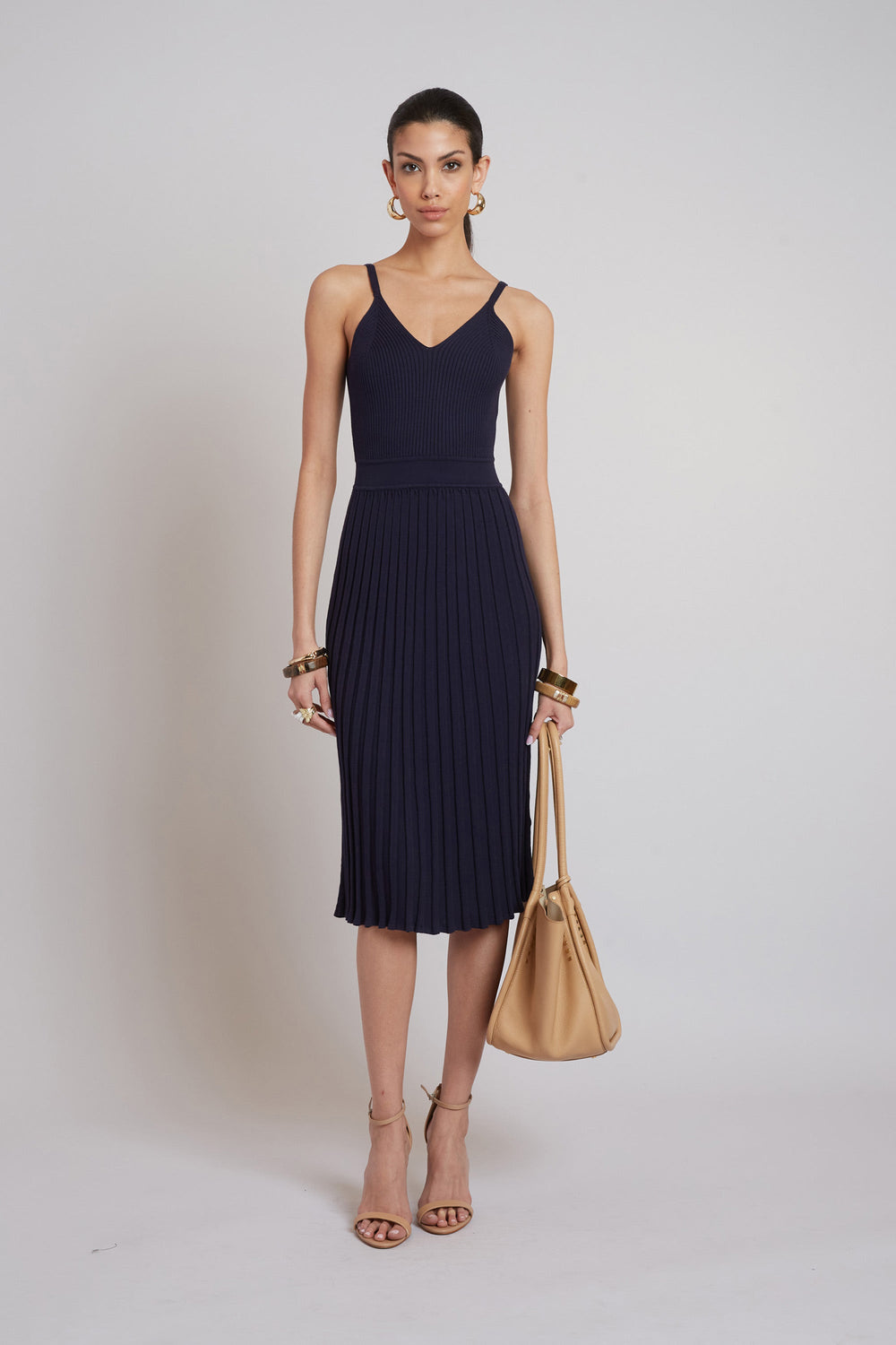 Rib Knit Dress | Elie Tahari INDIGO