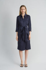 Satin Tie Shirt Dress | Elie Tahari STARGAZER