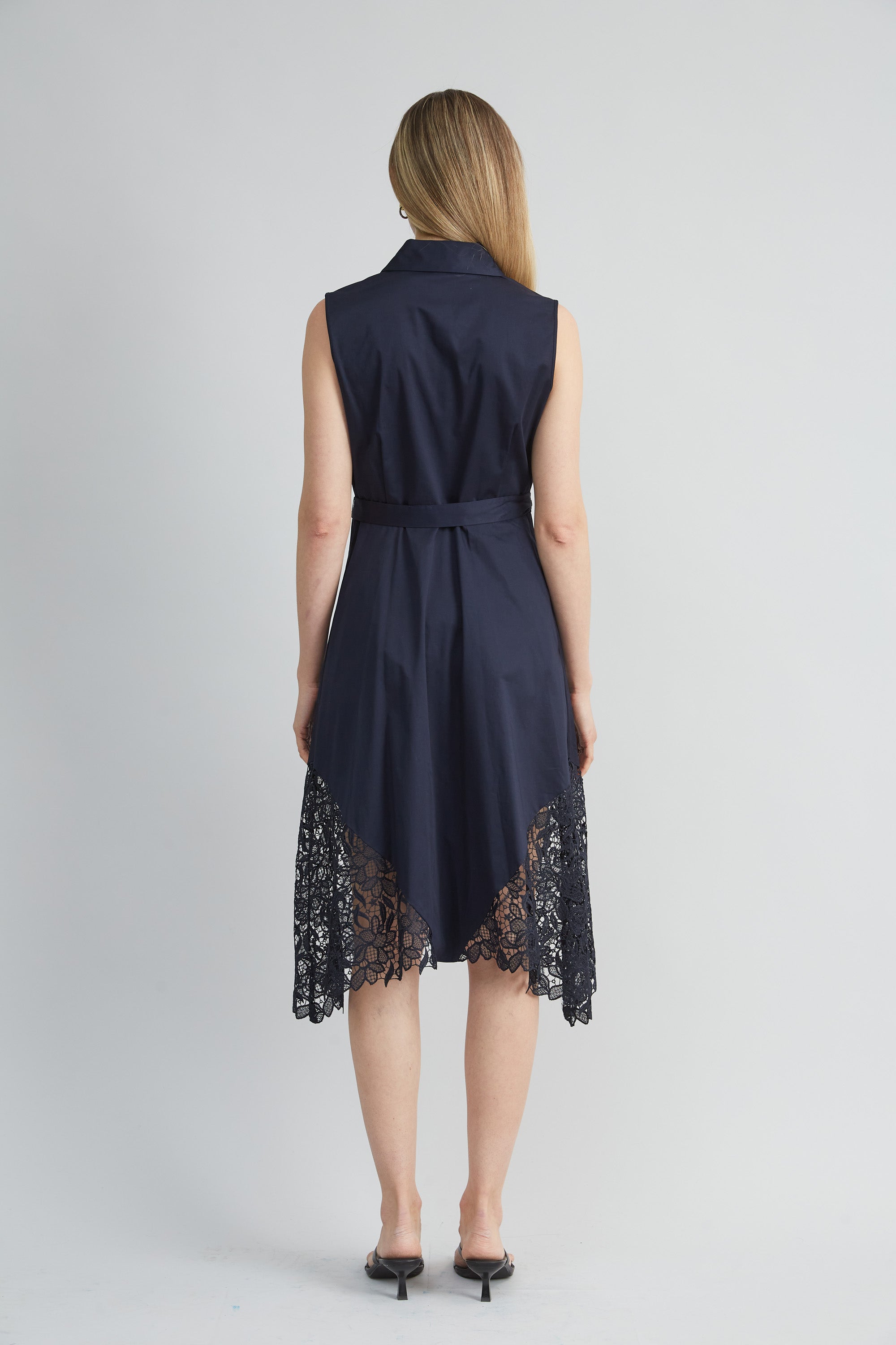 Cotton Lace Hem Dress | Elie Tahari STARGAZER