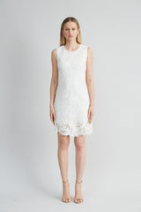 Lace Shift Dress | Elie Tahari FOAM