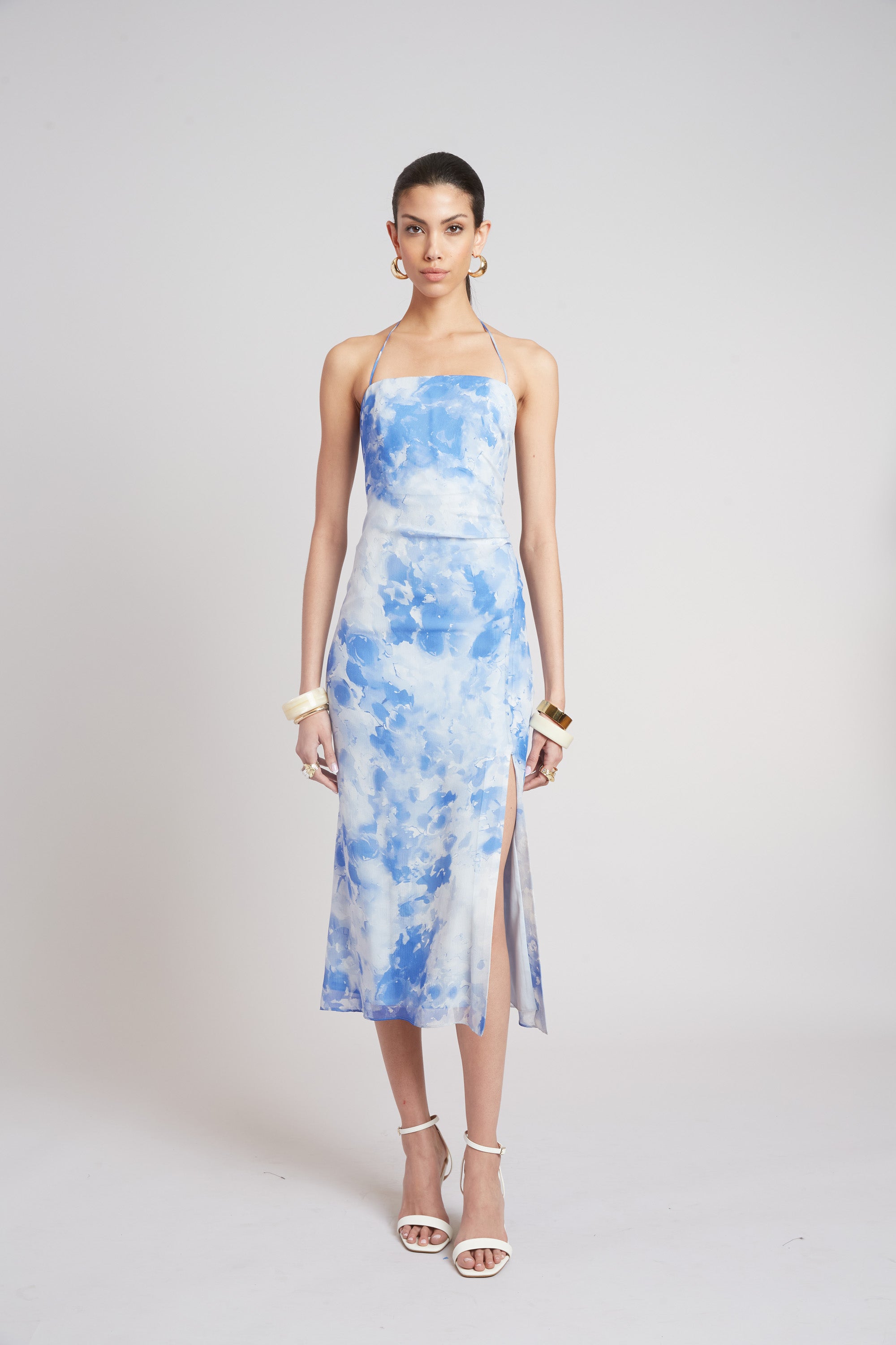 Oceana Silk Dress | Elie Tahari MULTI
