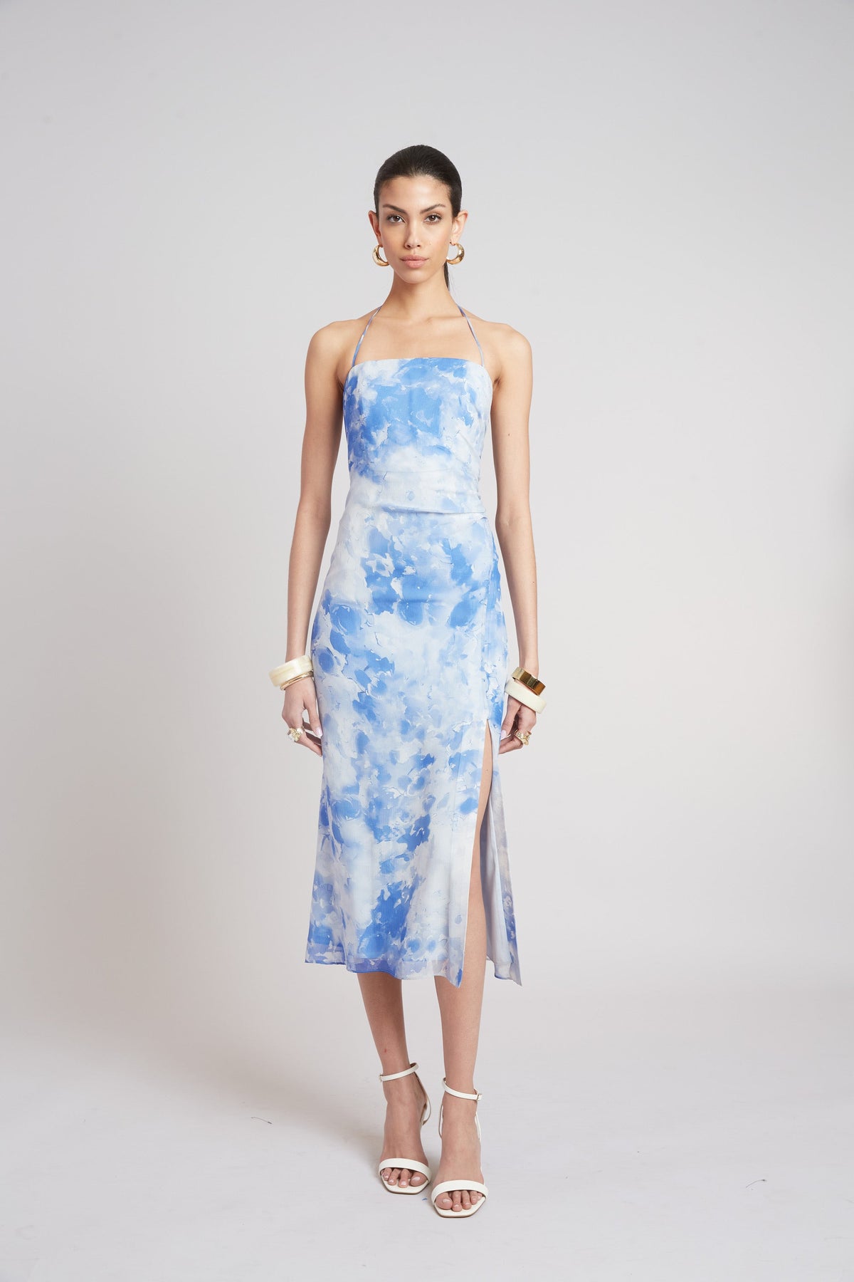 Oceana Silk Dress | Elie Tahari MULTI