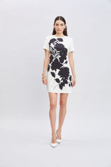 Midnight Garden Shift Dress | Elie Tahari IVORY-BLACK
