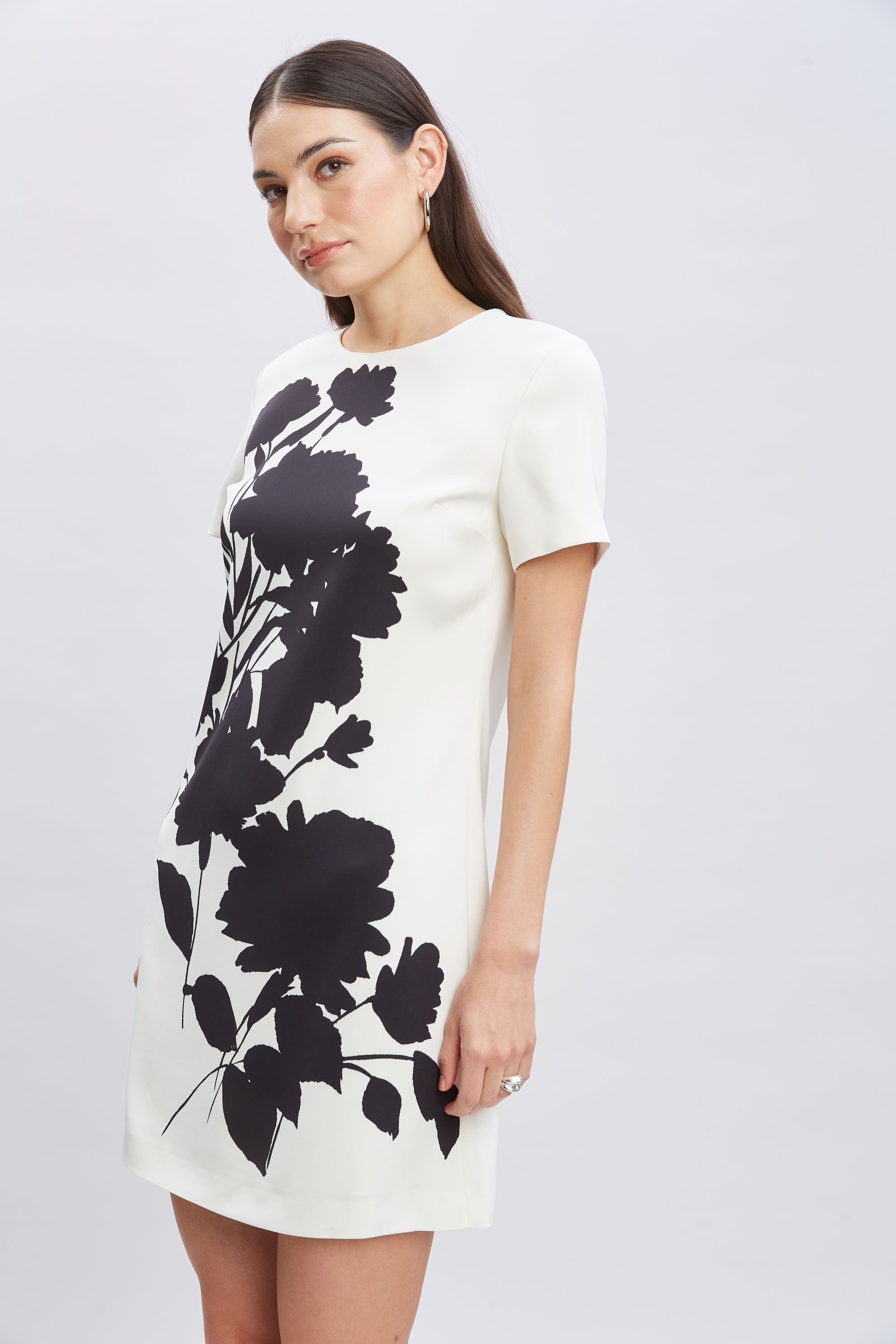 Midnight Garden Shift Dress | Elie Tahari IVORY-BLACK