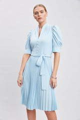 Pleated Contour Dress | Elie Tahari SEAFOAM