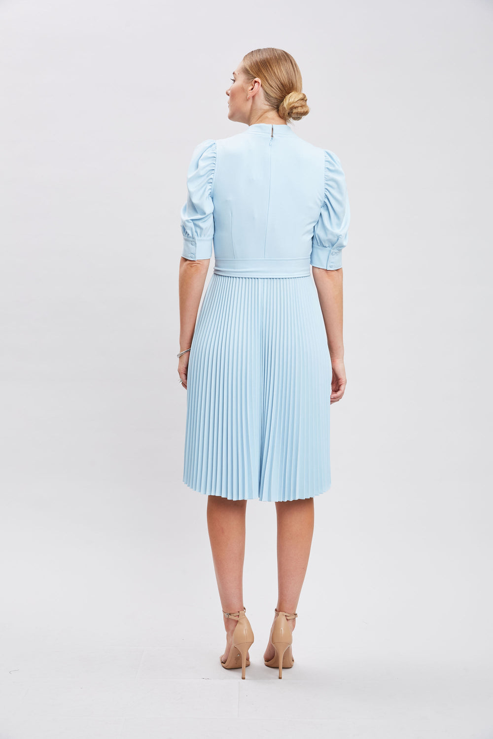 Pleated Contour Dress | Elie Tahari SEAFOAM