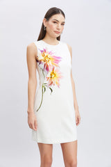 Dahlia Floral Shift Dress | Elie Tahari FOAM MULTI