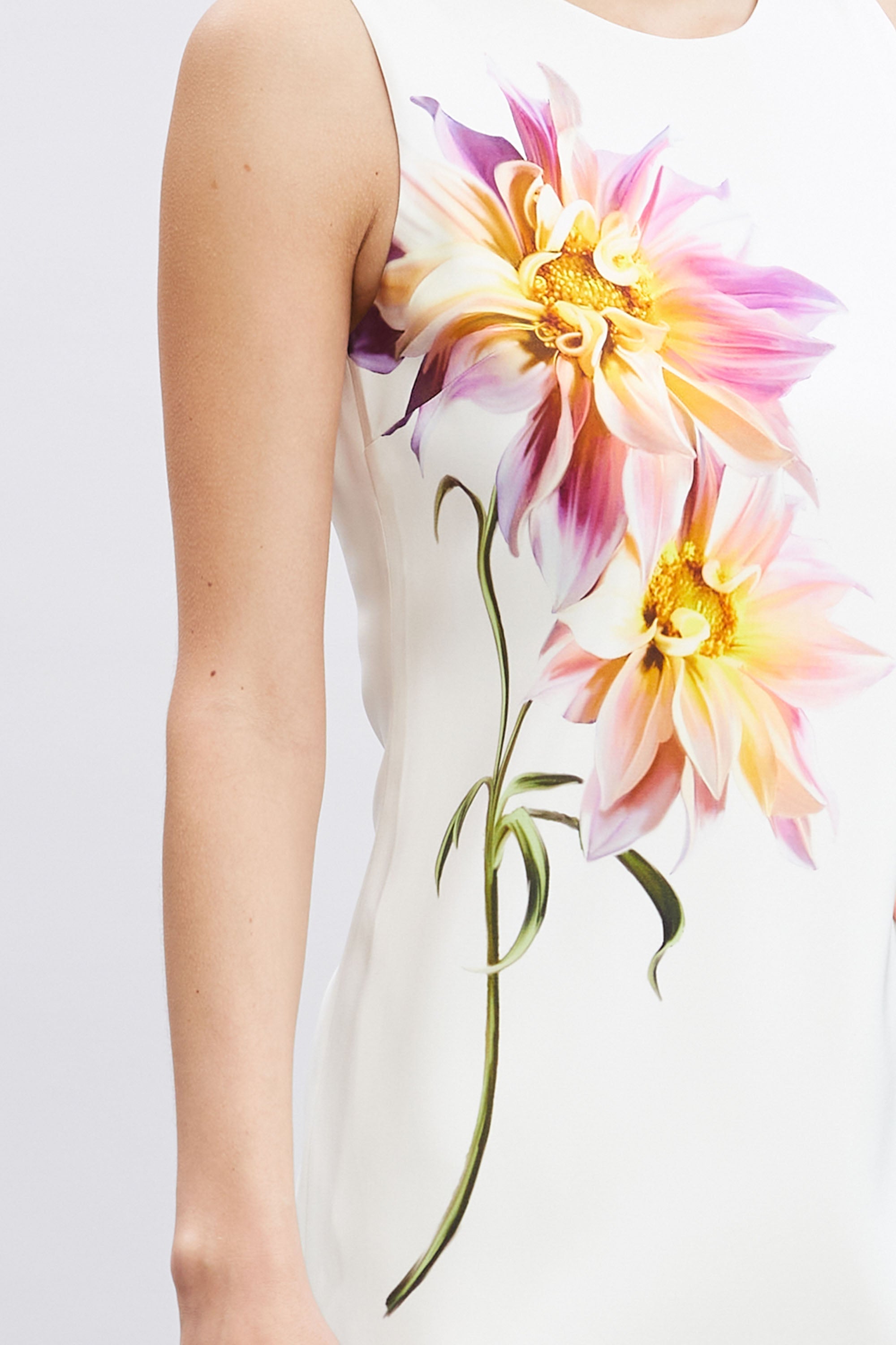 Dahlia Floral Shift Dress | Elie Tahari FOAM MULTI