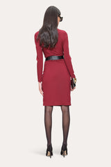 Pinched Bodice Dress | Elie Tahari REDWOOD