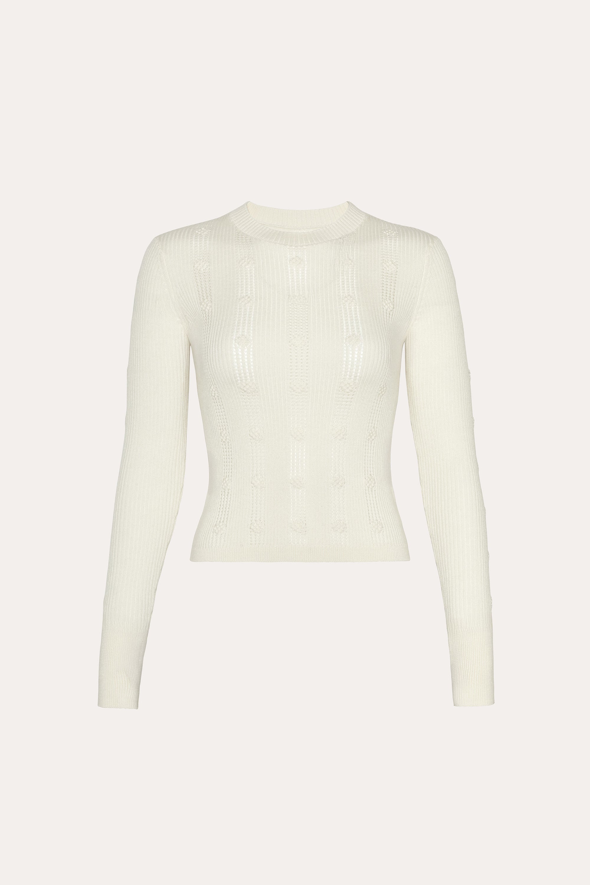 Silk Pointelle Sweater | Elie Tahari IVORY