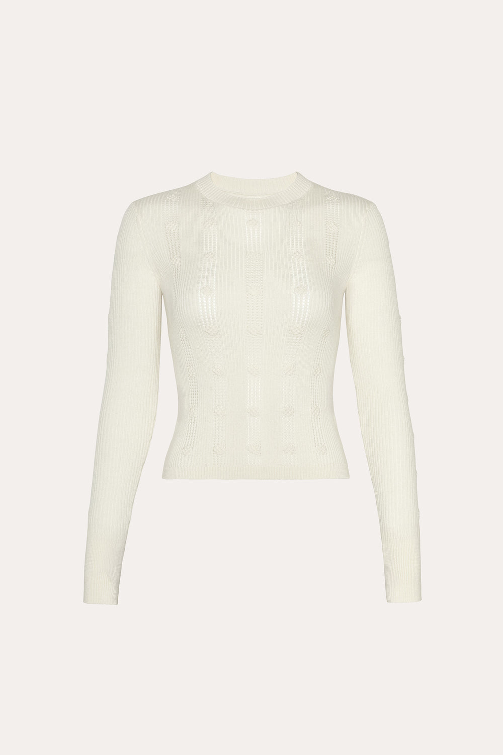 Silk Pointelle Sweater | Elie Tahari IVORY