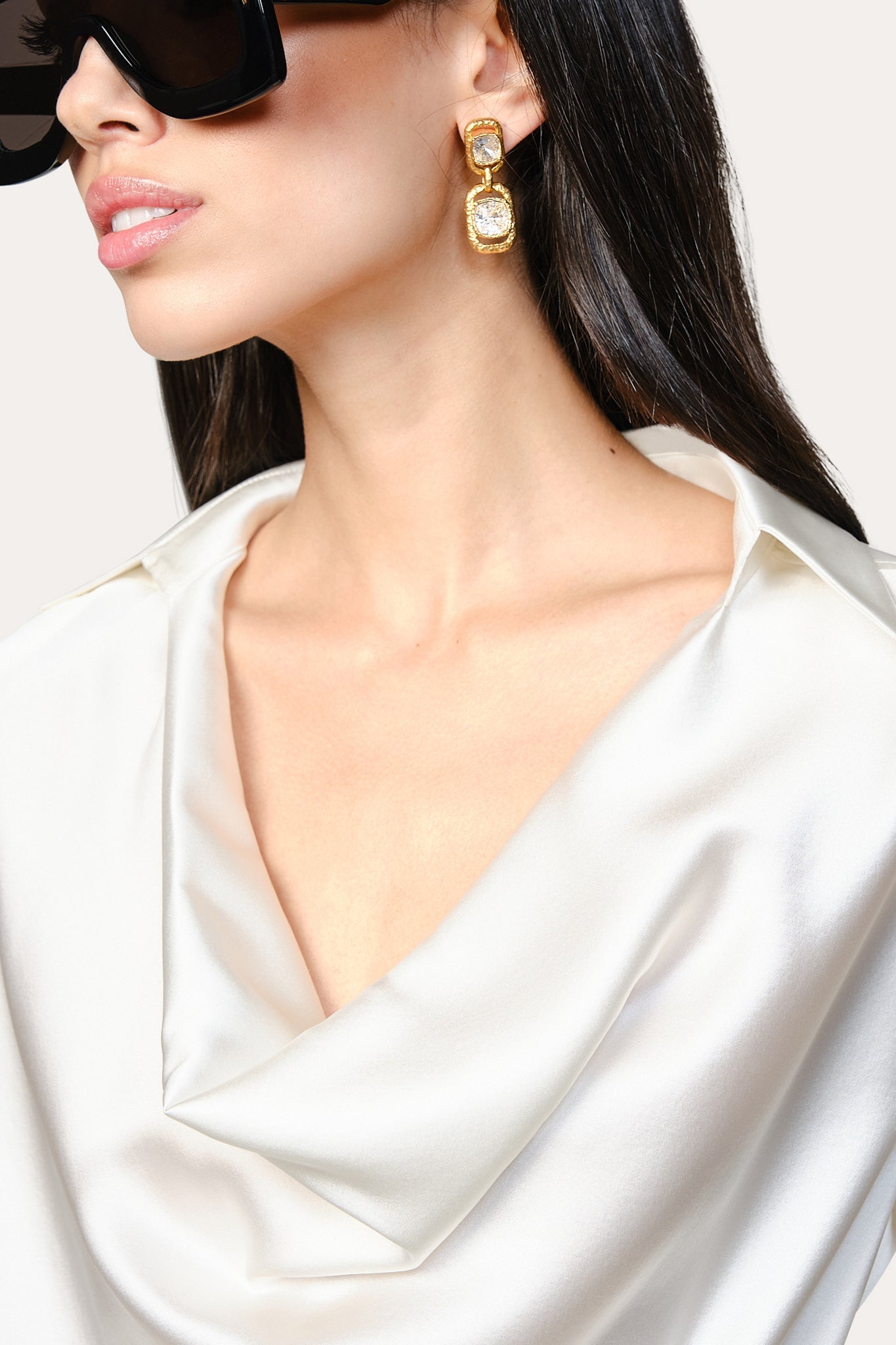 Silk Draped Top | Elie Tahari FRESH PEARL