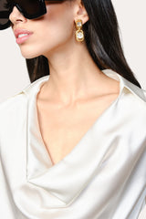 Silk Draped Top | Elie Tahari FRESH PEARL