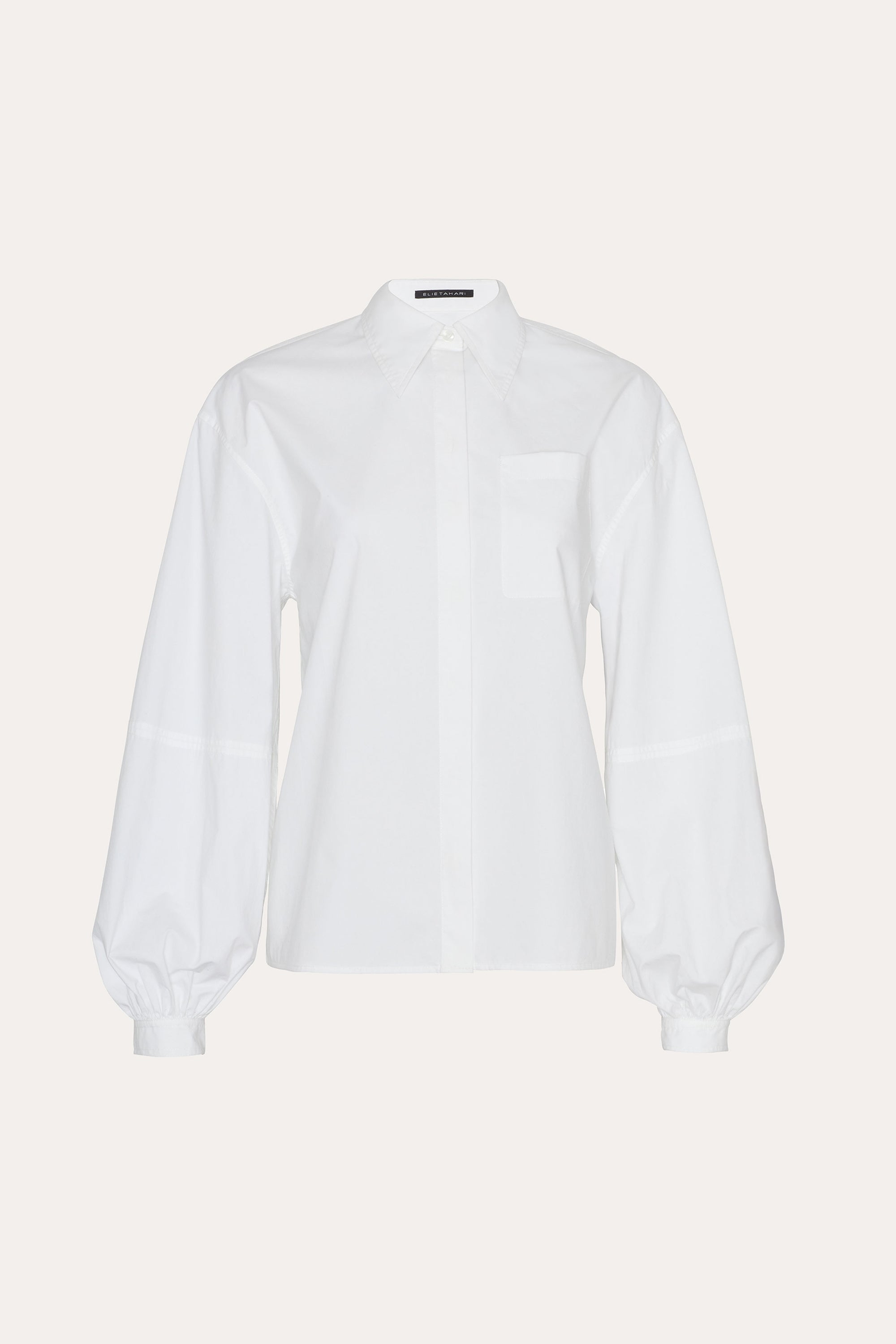 Cleo Poplin Shirt | Elie Tahari WHITE